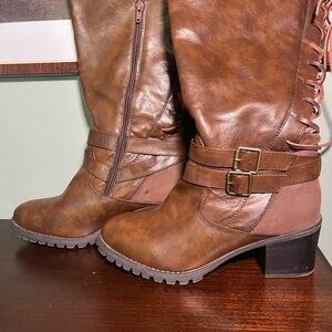 Brown Knee-High Boots